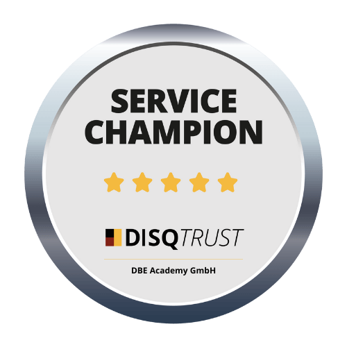 Auszeichnung mit dem Besten Service Service Champion
